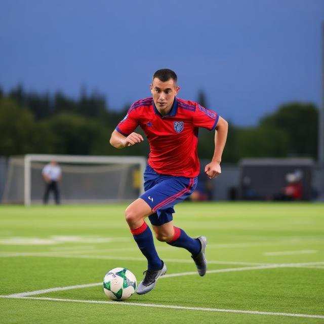 professional football player step by step