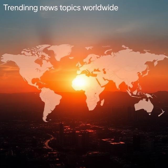 Trending news topics worldwide